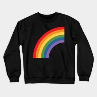 Simple Rainbow Arc Crewneck Sweatshirt